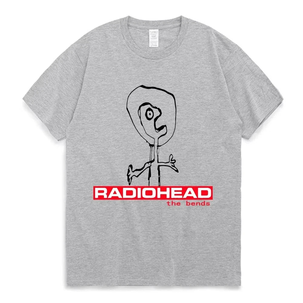 Radiohead T Shirts 90s Vintage Short Sleeve
