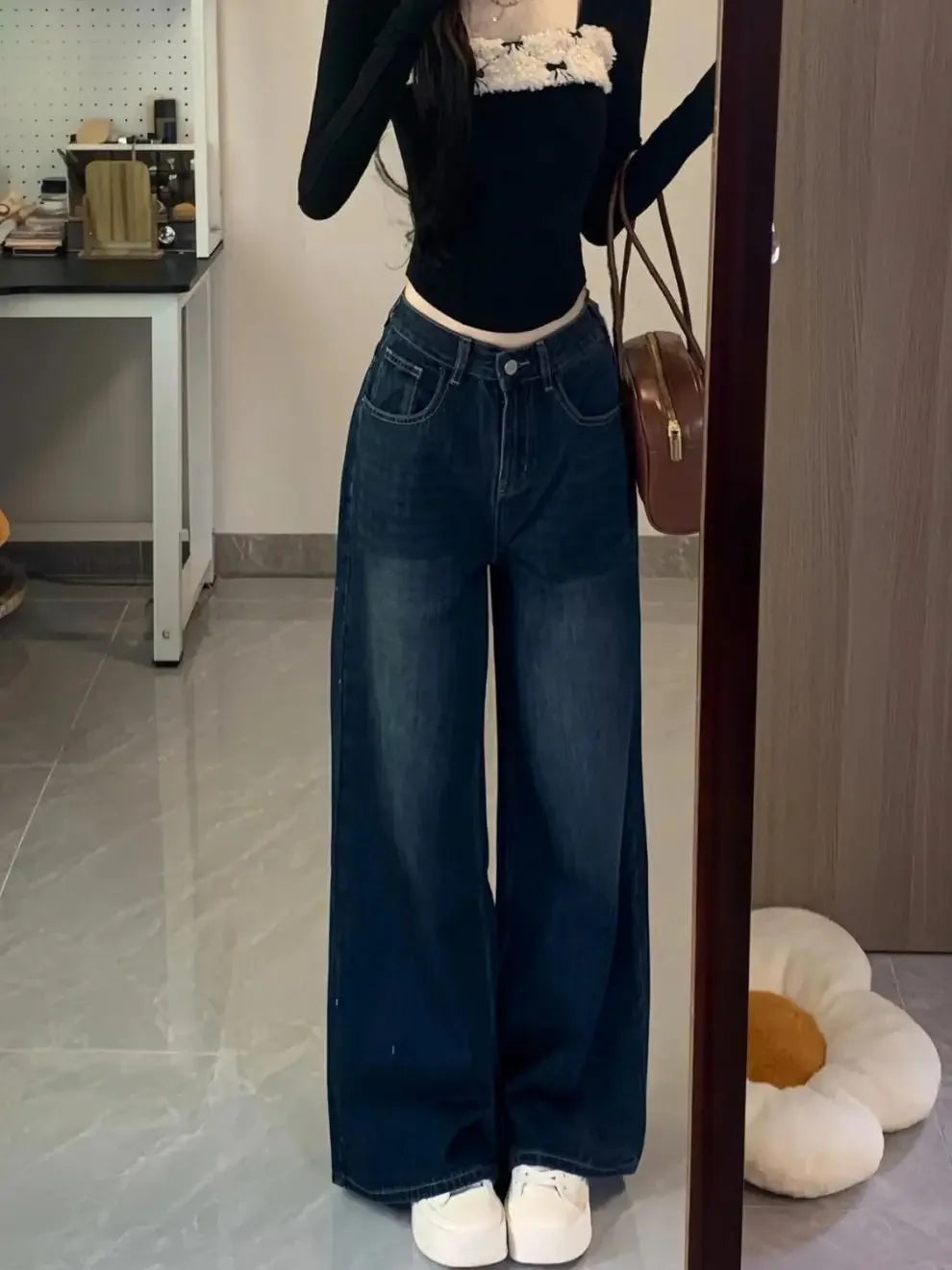 High Waist Wide Leg Jeans