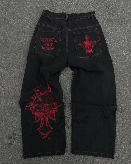 Baggy Jeans Y2K Gothic Wide Pants