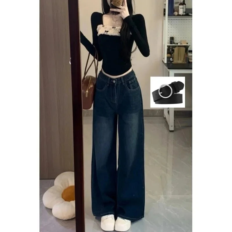High Waist Wide Leg Jeans