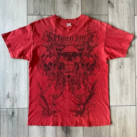 Bold graphic red tee