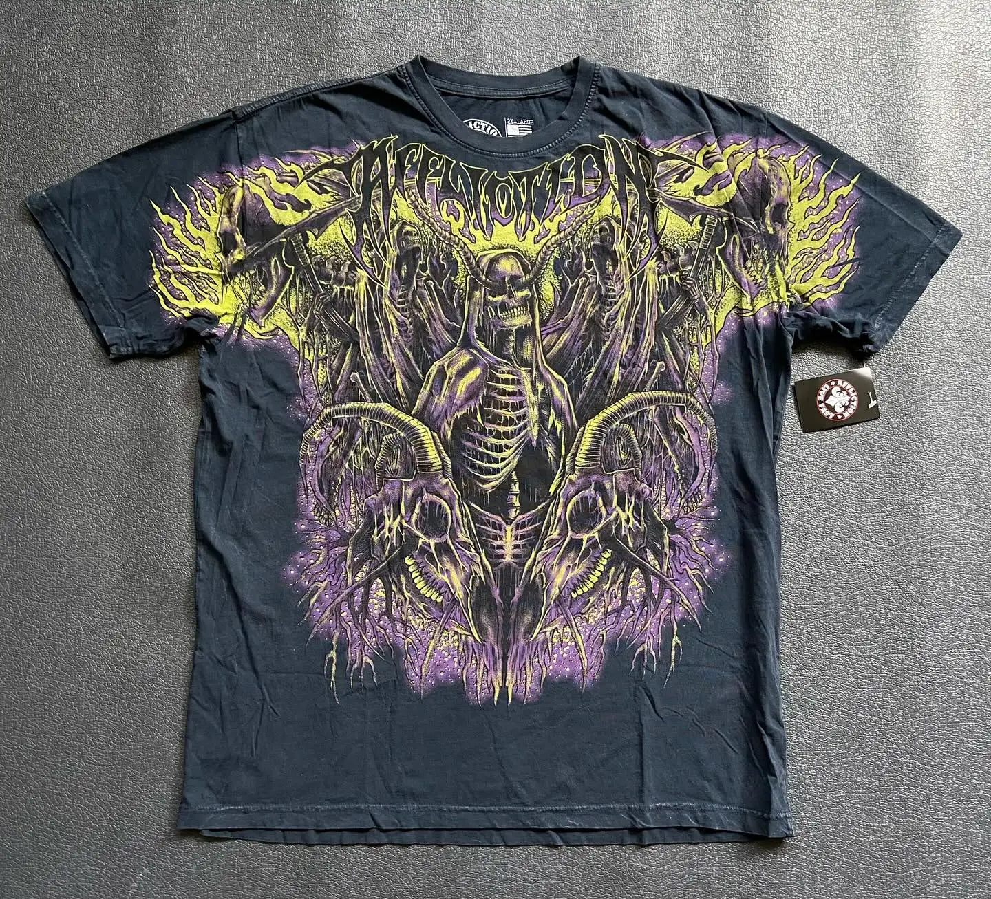 Goth Printed Cotton black T shirt