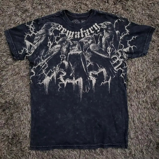 Dark edge cotton tee